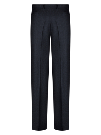 Брюки, Ravazzolo, средне-притал., без защипов, однотон. (10664, Черный, 58, 6)