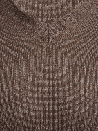 Пуловер, V - ворот, длин. рукав (0929, Темно-коричн., 46 - XS     )