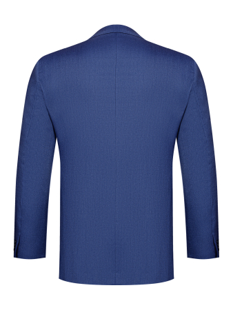 Пиджак, средне-притал., однобортный, однотон., 2 пуг. (16241, Синий, 54, R)