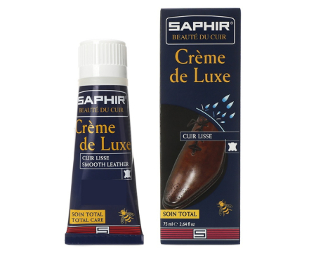 Крем тюбик С ГУБКОЙ Creme de luxe, 75мл. (Белый)