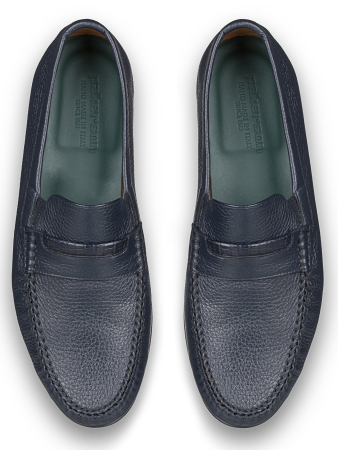 Мокасины, Pakerson (702, Индиго, 42, 100% кожа, 100% кожа олень)