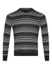 Джемпер, круглый ворот, в полоску (488, Черный, 58 - 3XL     )