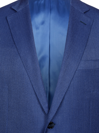 Пиджак, средне-притал., однобортный, однотон., 2 пуг. (16241, Синий, 54, R)