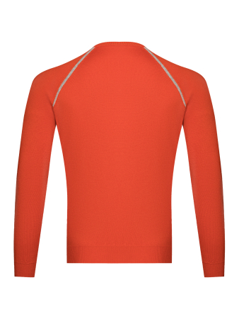 Джемпер, круглый ворот, длин. рукав (004, Оранжевый, 50 - M)