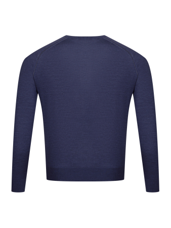 Джемпер, круглый ворот , дл/рукав (827, Темно-синий, 54)