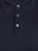 Поло на пуговицах, однотон. дл/рукав (008, Темно-синий, 50)
