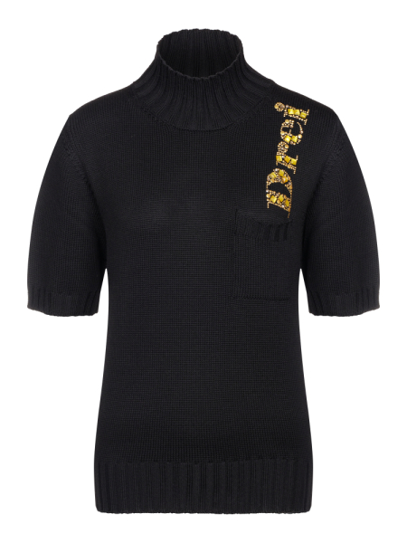 Пуловер, Daniela Drei, кор.рук. (103, Черный, 50)