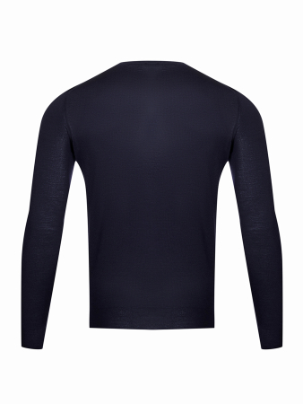 Джемпер, круглый ворот, однотон.дл/рук. (008, Темно-синий , 50)