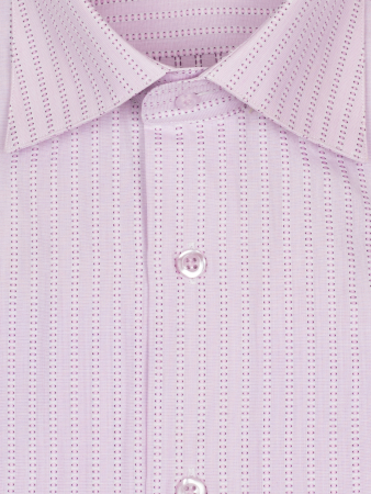 Сорочка, длинный рукав, классика, рубчик (750, Фиолетовый, 37/38)