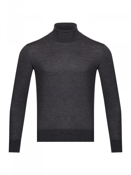 Водолазка , однотон. дл/рукав (116, Темно-серый, 46)