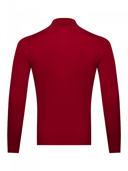 Джемпер, стойка, молния, дл/рукав (029, Бордовый, 46 - XS)