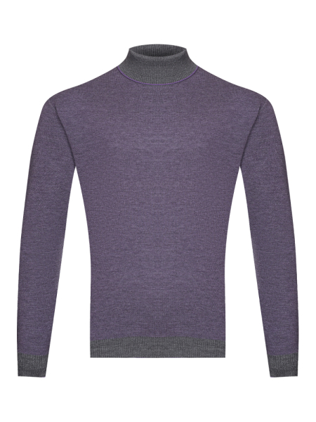 Водолазка, однотон., дл/рукав (237, Фиолетовый, 58 - 3XL     )