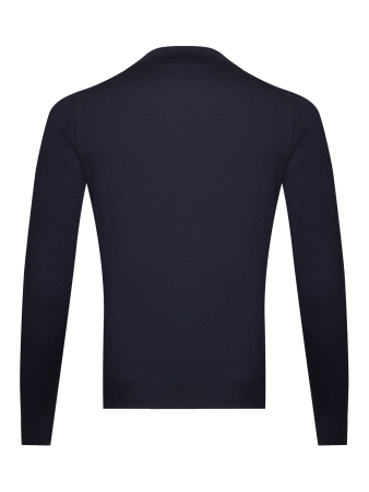 Поло на пуговицах, однотон. дл/рукав (008, Темно-синий, 50)