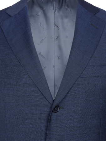 Костюм, Ravazzolo, средне-притал, однотон., 3 пугов., 2шл (12234, Сине-черный, 48, R)